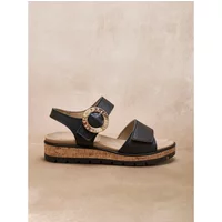 Women's removable insole Velcro sandals Pédiconfort