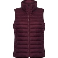 Coats Jackets Laura Quilted Puffer Gilet Bodywarmer in Wine - Amara Reya