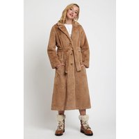 Arinette Faux Fur Tie Waist Coat