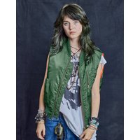 Bomber Gilet in Green