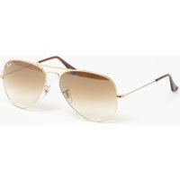 Ray Ban Gold Aviator Gradient Sunglasses - Light Brown Gradient Lenses