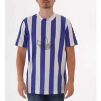 Adidas Originals Stripes Jersey Shirt - Active Blue & White