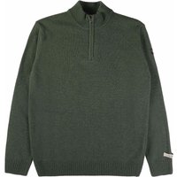 Paul and Shark Half Zip Jumper - Khaki
