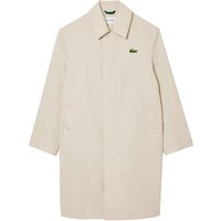 Lacoste Lightweight Showerproof Cotton Twill Trench Coat - Gris