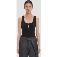 Victoria Beckham Split Tank Top In Black