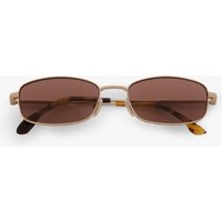Victoria Beckham Metal Sunglasses In Gold Honey Havana - ONE SIZE