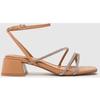 schuh Sander Strappy Block Sandals in Natural