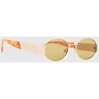 AIRE Mars Sunglasses in Rose Gold & Brown, Size: mm