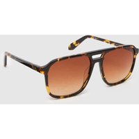 Quay On The Fly Sunglasses in Black & Orange