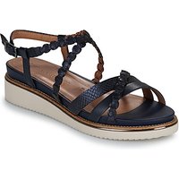 Tamaris - women's Wedge sandals in Marine