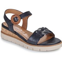 Tamaris - women's Wedge sandals in Marine