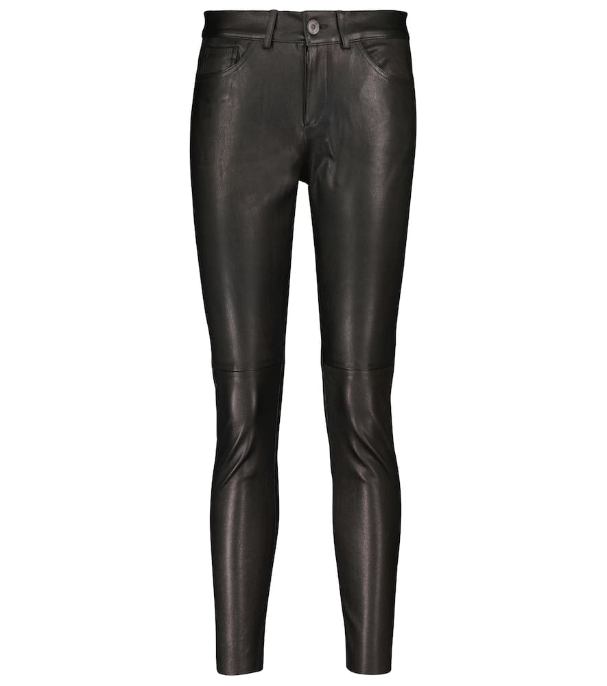 3x1 N.Y.C. Mid-rise skinny leather pants