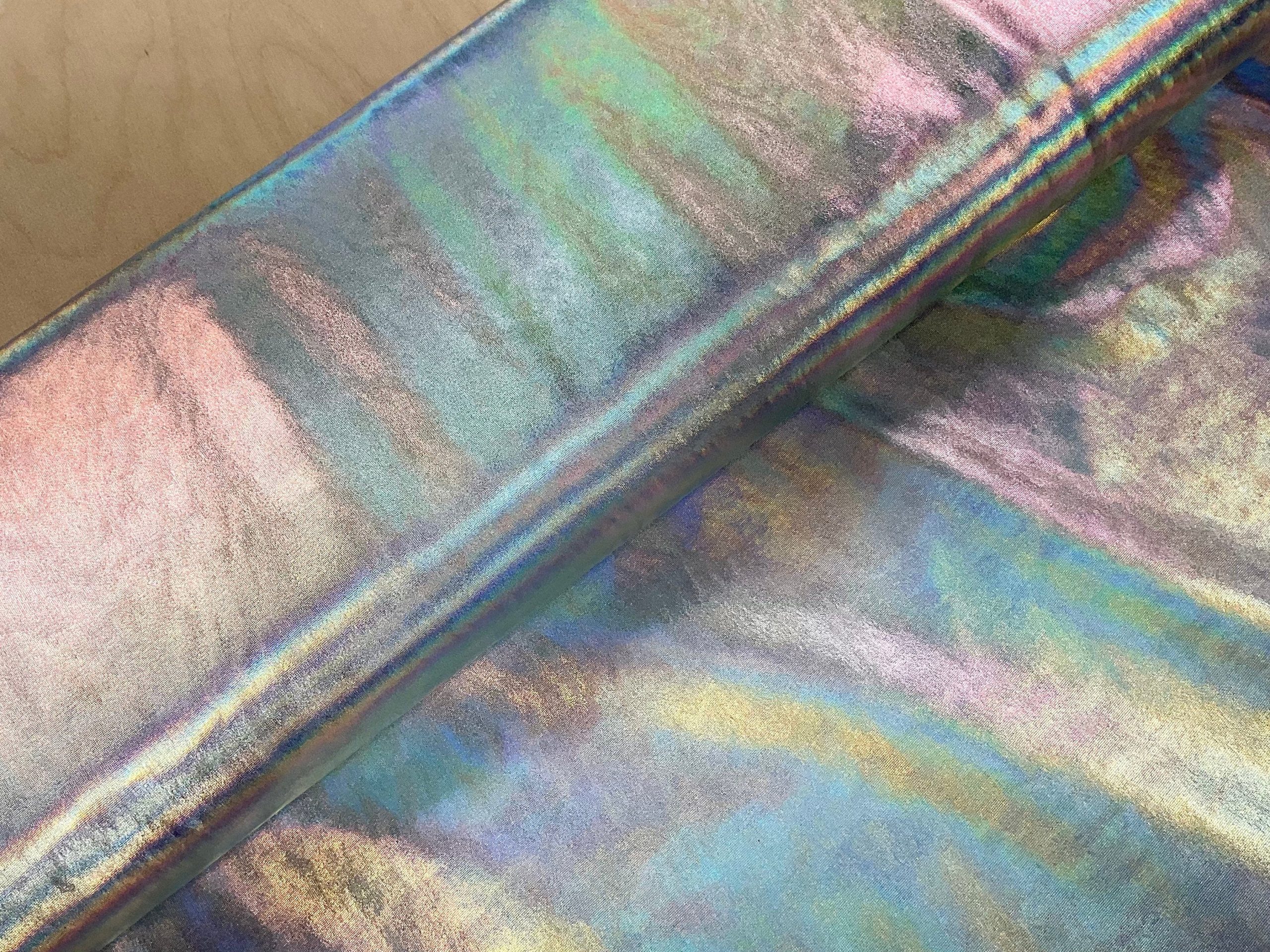 90's Silver Rainbow Holographic Activewear/Dancewear