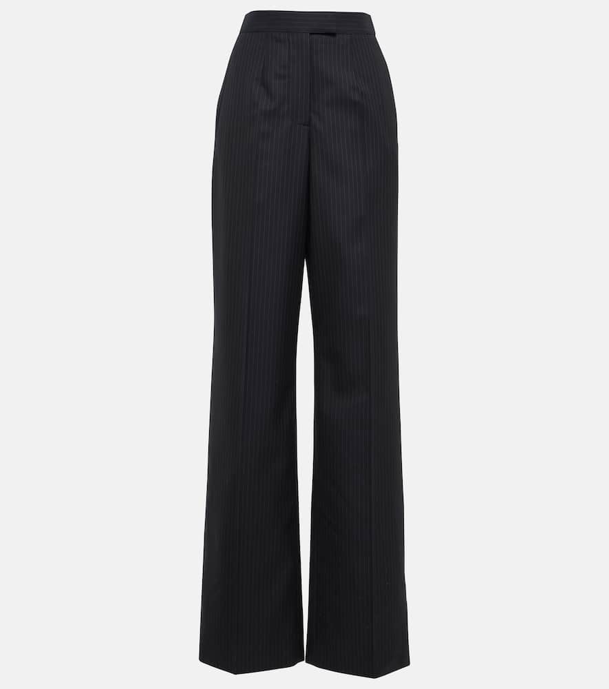 Alexander McQueen Pinstripe wool wide-leg pants