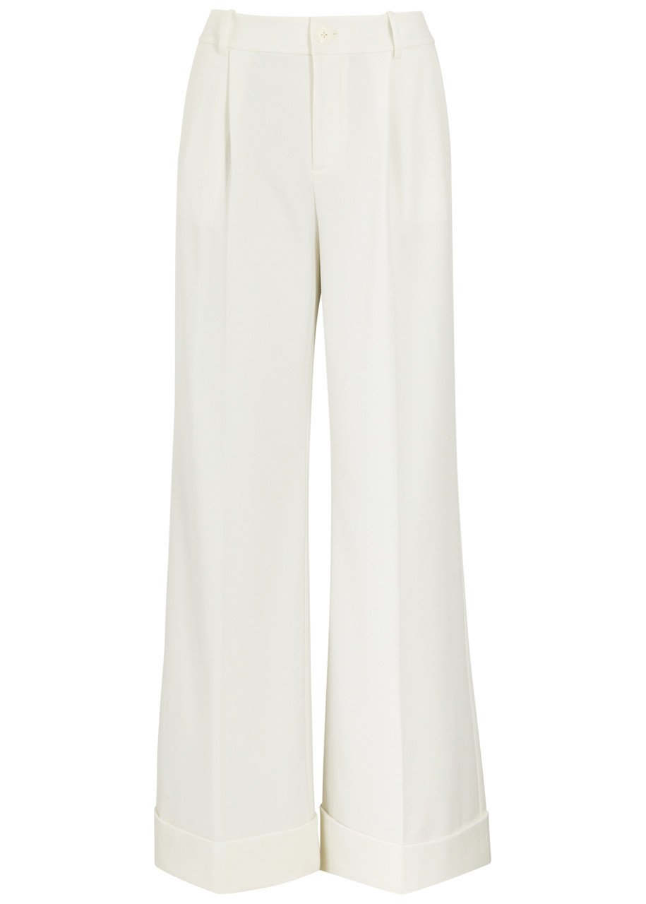 Alice + Olivia Tomasa Wide-leg Trousers - Off White - 10 (UK14 / L)