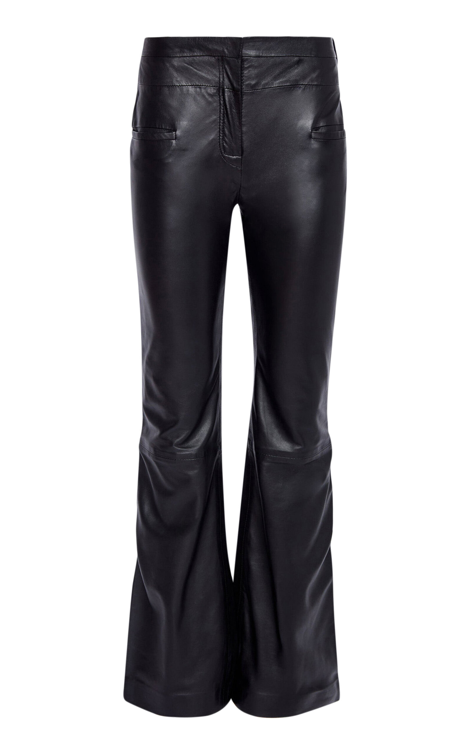 Altuzarra - Serge Leather Bootcut Pants - Black - FR 36 - Moda Operandi