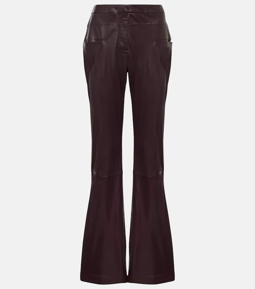 Altuzarra Serge leather bootcut pants