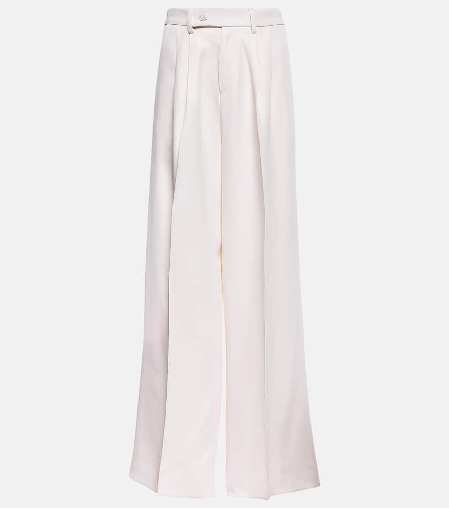 Amiri Pleated high-rise wide-leg pants