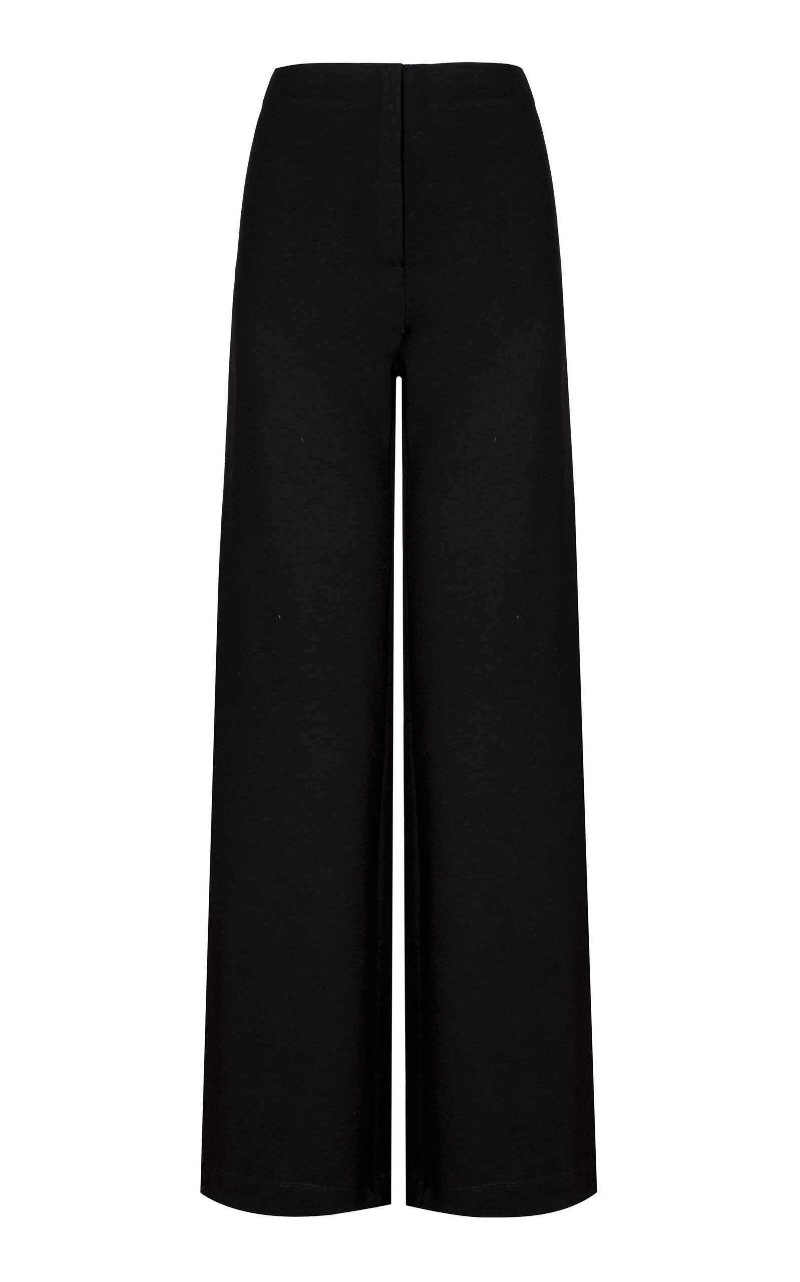 Andres Otalora - Das Vida High-Rise Crepe Wide-Leg Pants - Black - US 0 - Moda Operandi