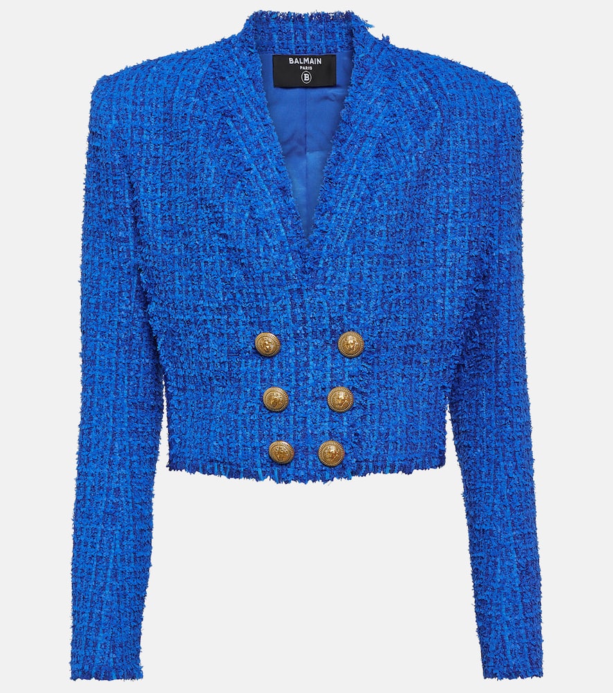 Balmain Cropped tweed blazer