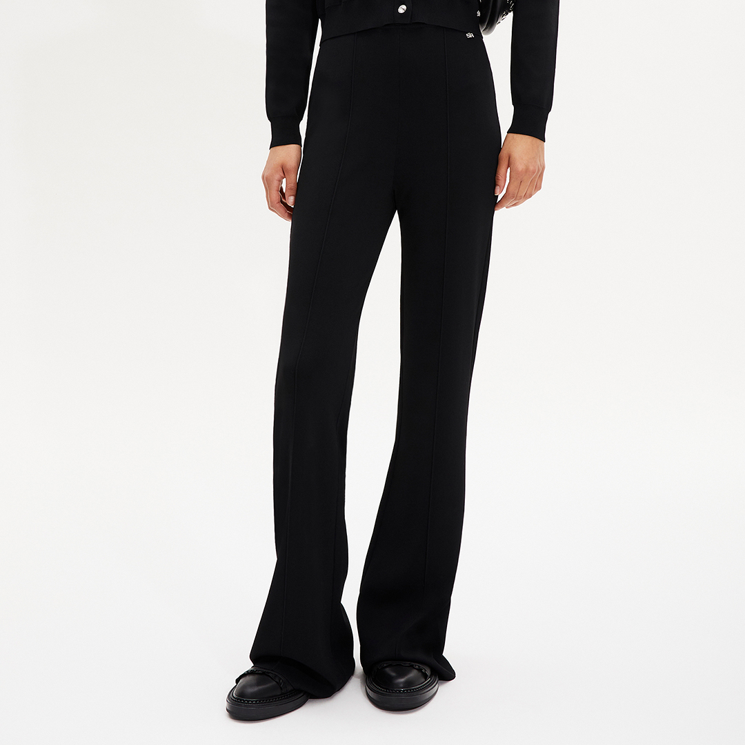 Black Bootcut Trousers