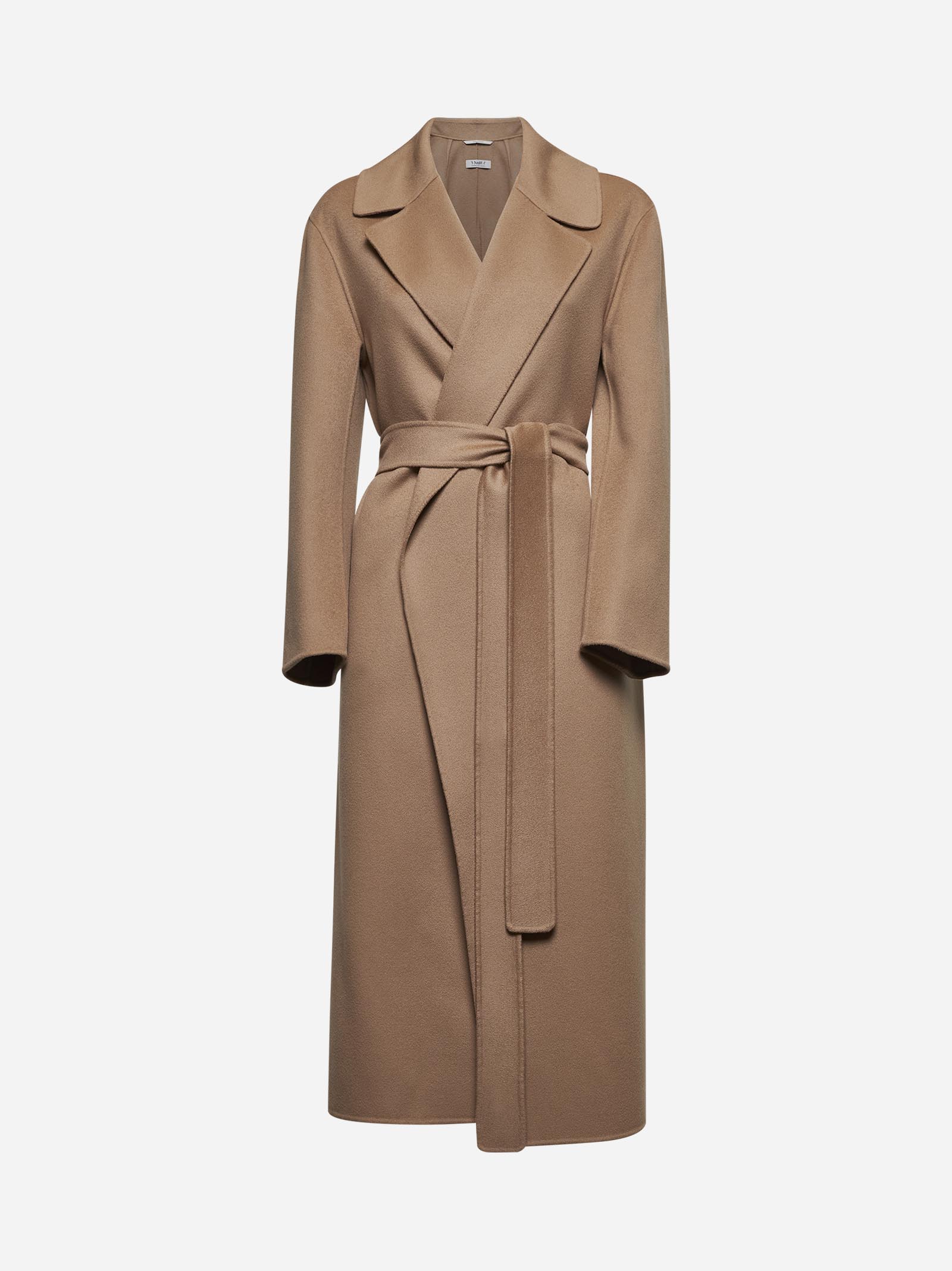 Camel wool LIVIA wrap coat