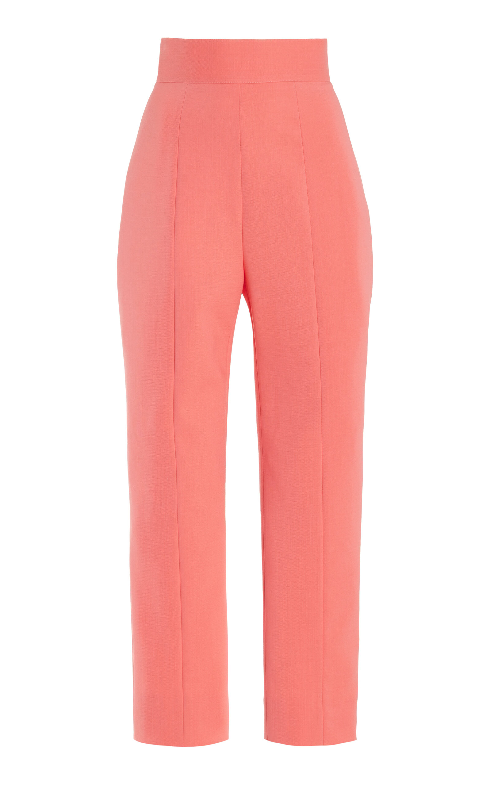 Carolina Herrera - High-Waist Stretch-Wool Skinny Pants - Pink - US 2 - Moda Operandi