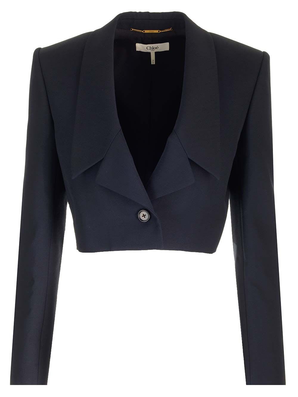 Chloé Cropped Spencer Blazer