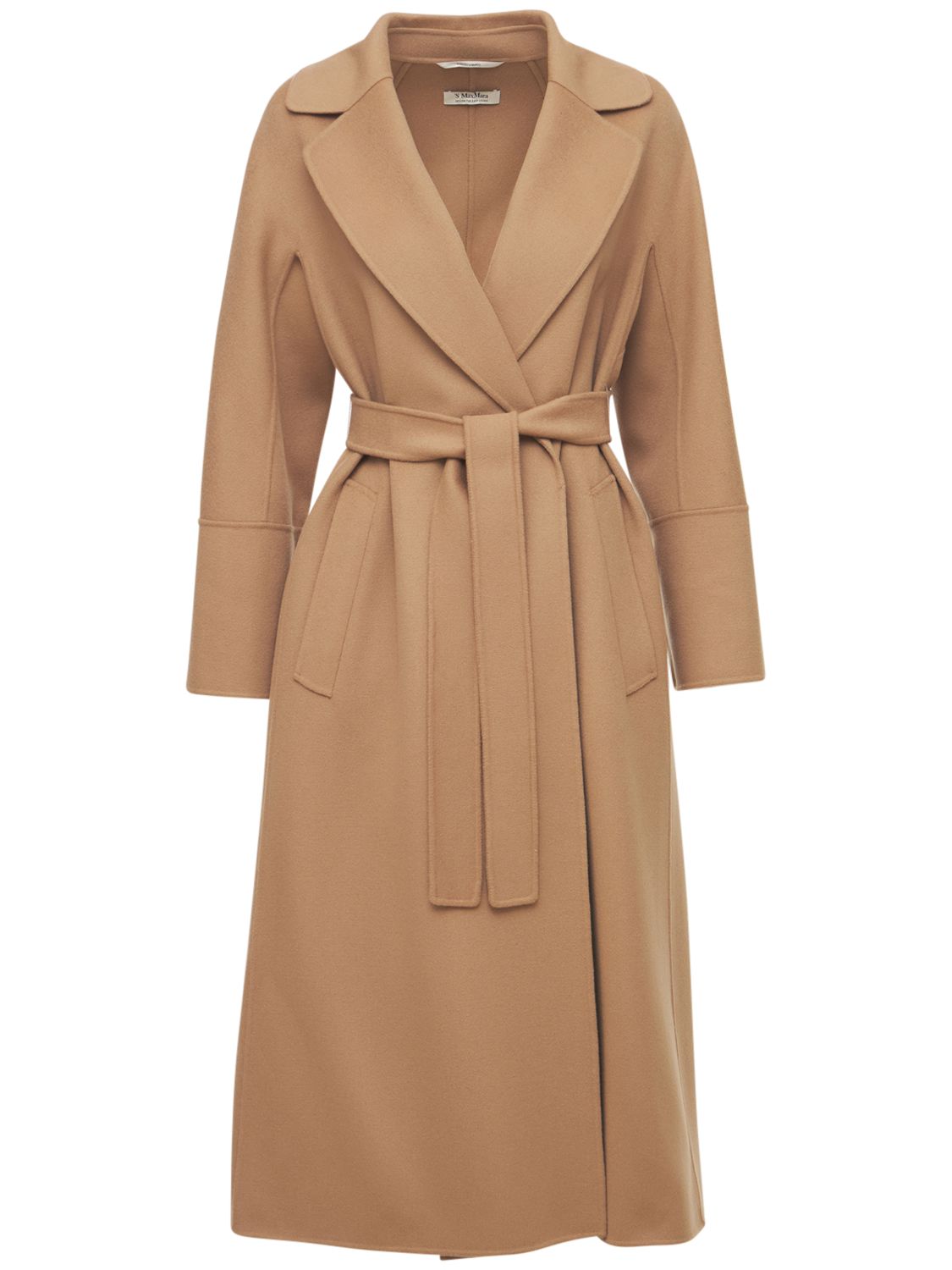 Elisa Double Wool Wrap Long Coat
