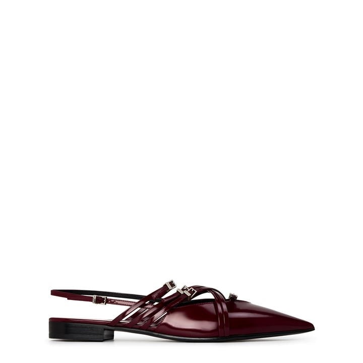 GUCCI Seraphine Slingback Ballet Flats - Red