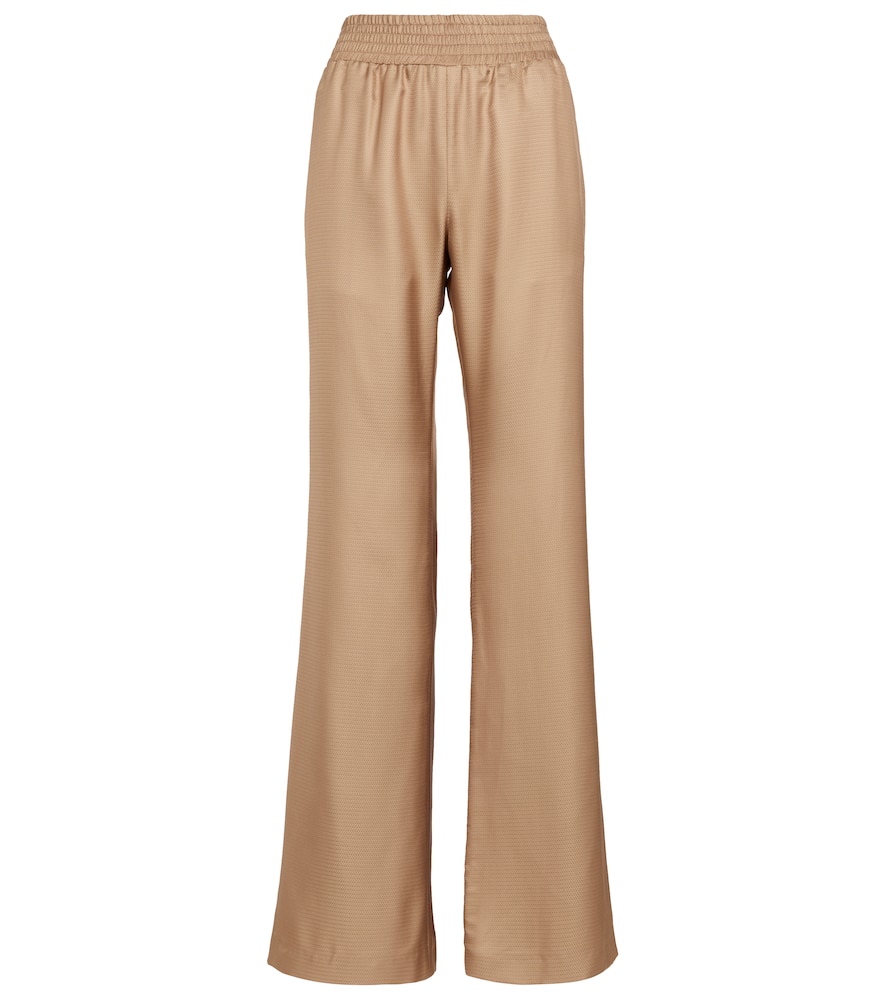 Gabriela Hearst Themis wide-leg silk pants