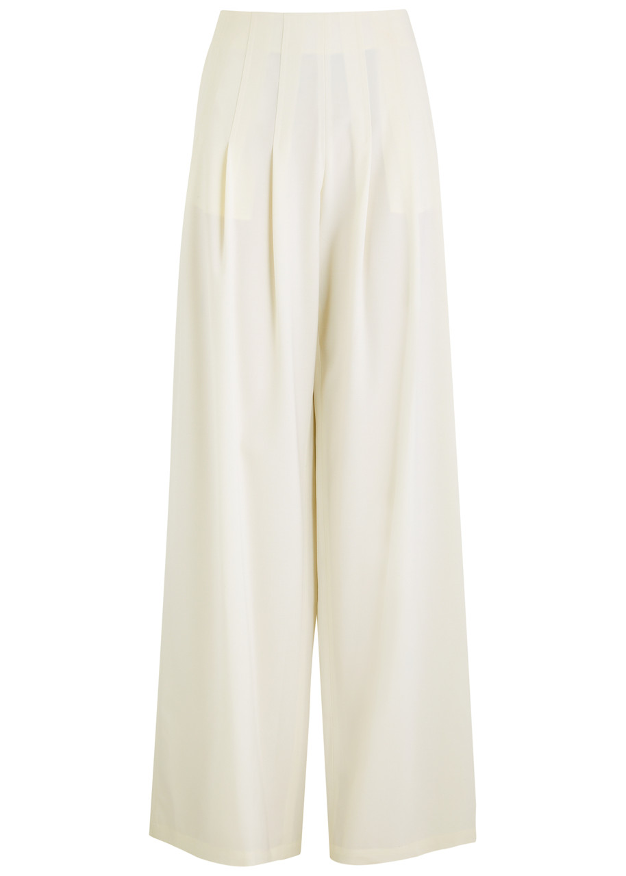 Giuseppe DI Morabito Wide-leg Stretch-wool Trousers - White - IT42 (UK10 / S)