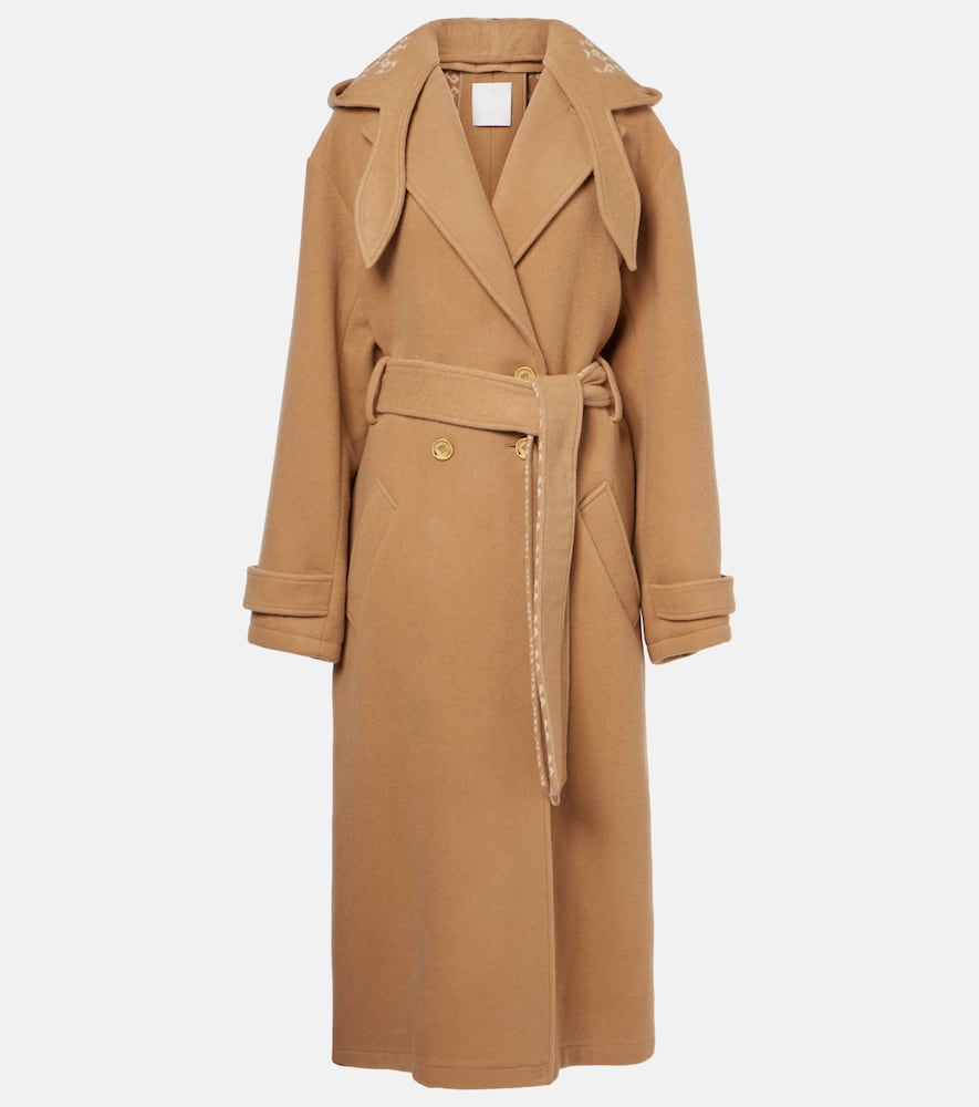 Givenchy Wool and silk wrap coat