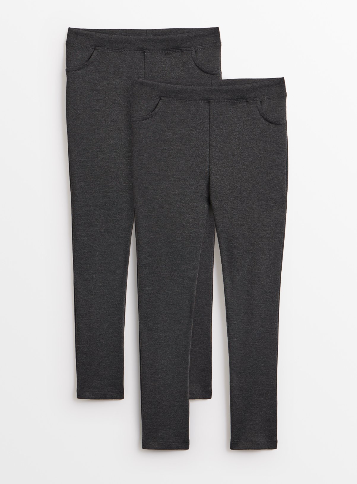 Grey Grey Skinny Jersey Trousers 2 Pack - Tu by Sainsbury's