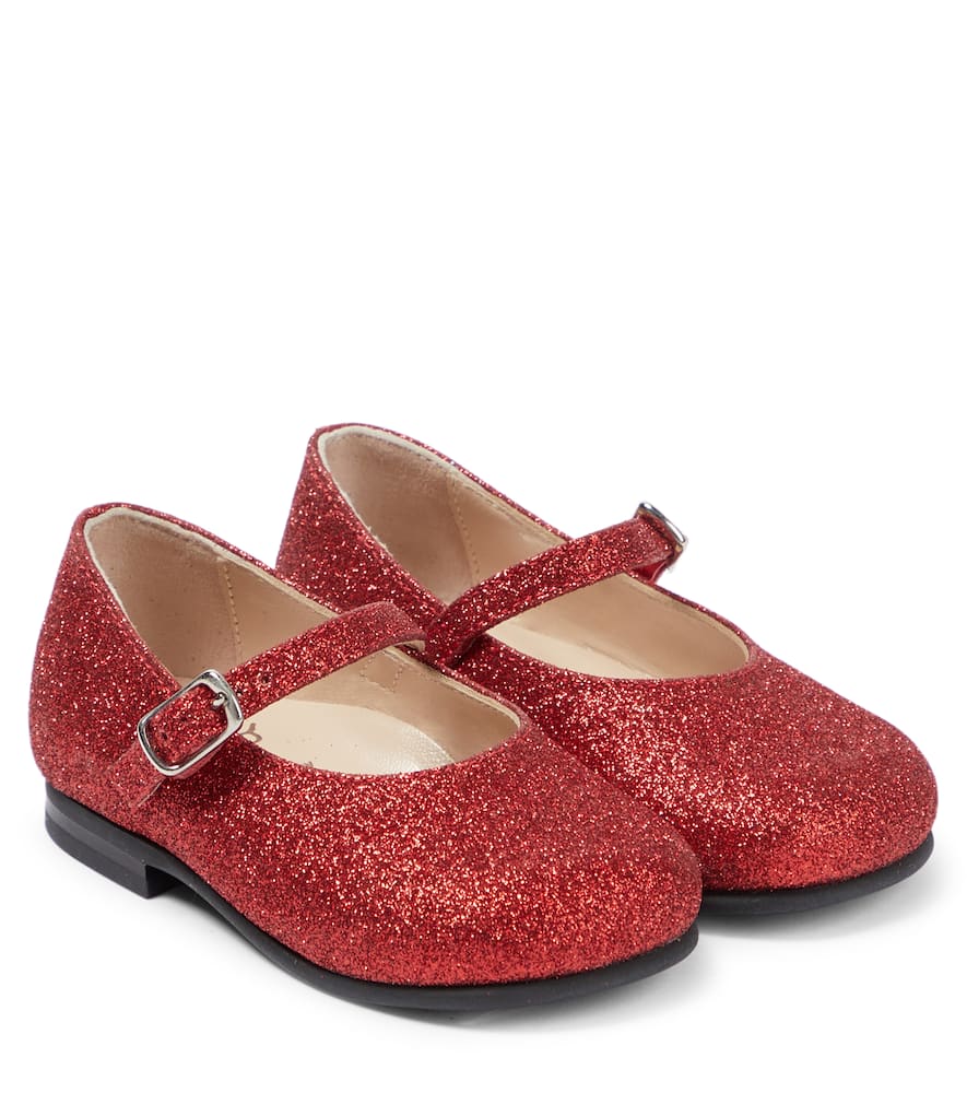 Il Gufo Baby glitter ballet flats