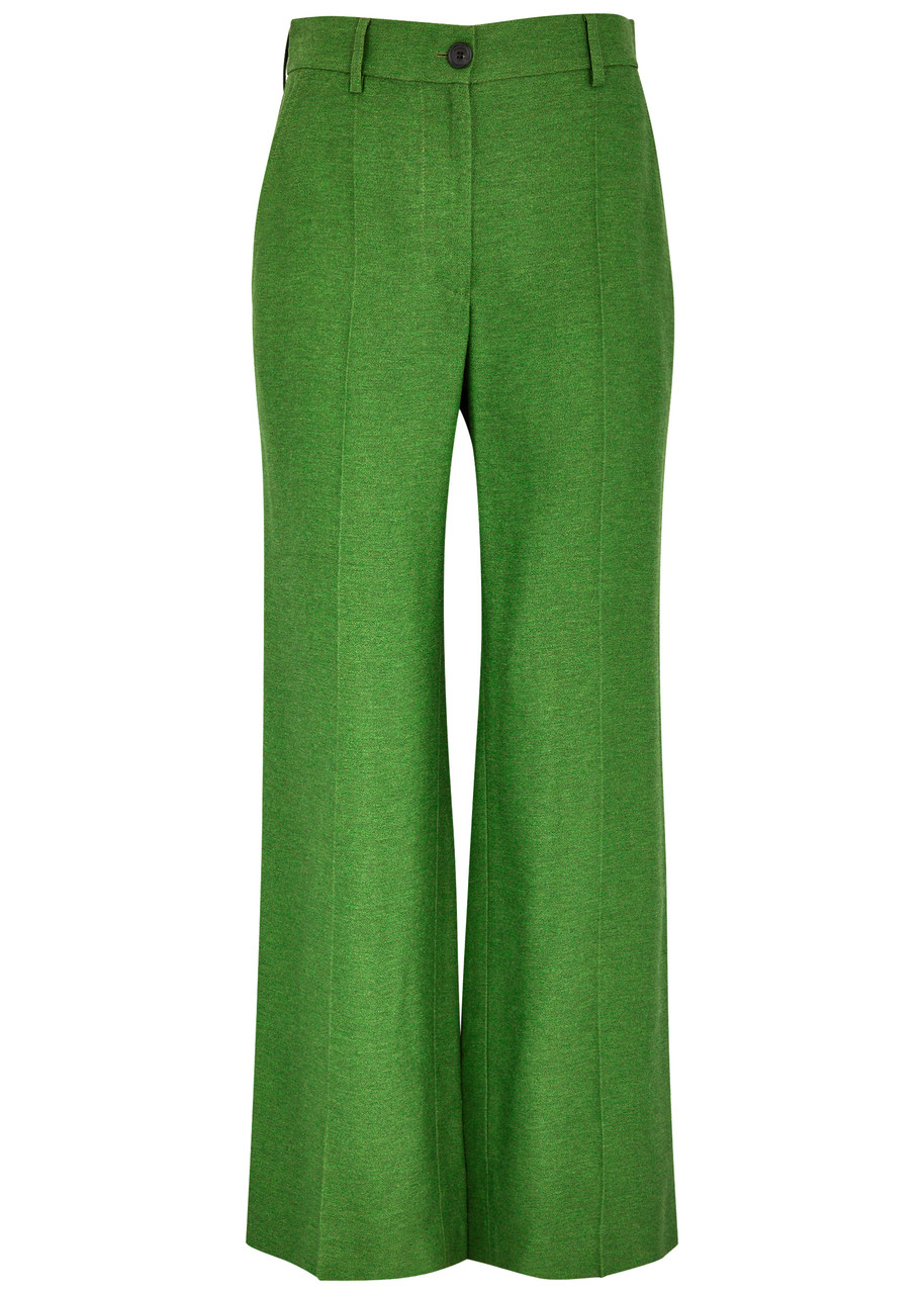 JW Anderson Wide-leg Woven Trousers - Green - 8 (UK8 / S)