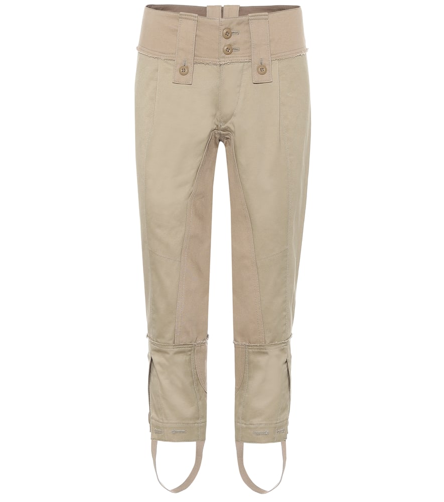 Junya Watanabe Cropped mid-rise skinny cotton pants