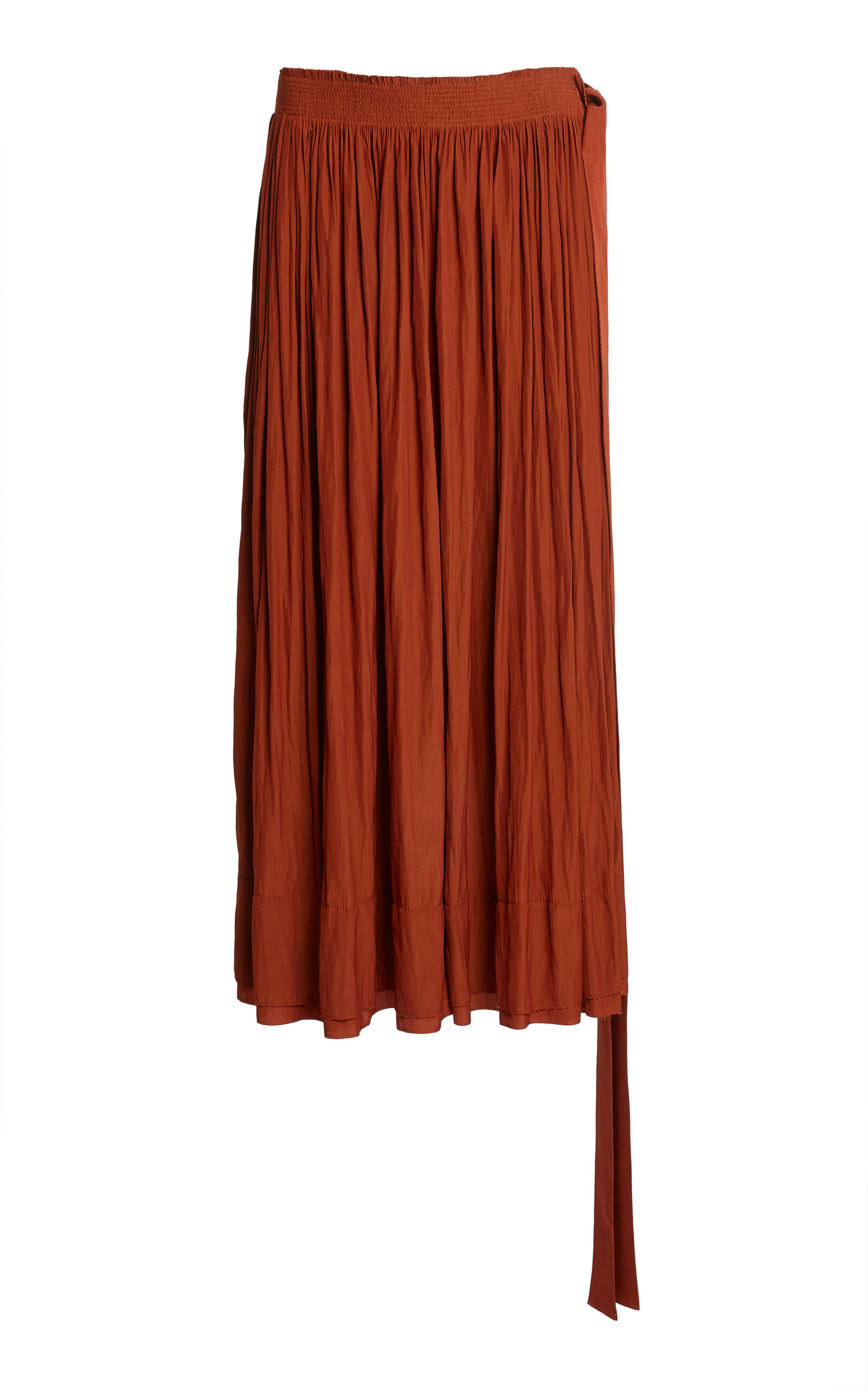 Lanvin - Cropped Silk Wide-Leg Pants - Orange - FR 48 - Only At Moda Operandi
