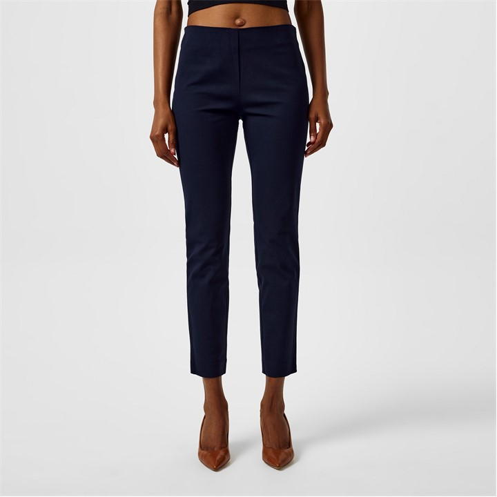 Lauren by Ralph Lauren Stretch Twill Skinny Trousers - Blue