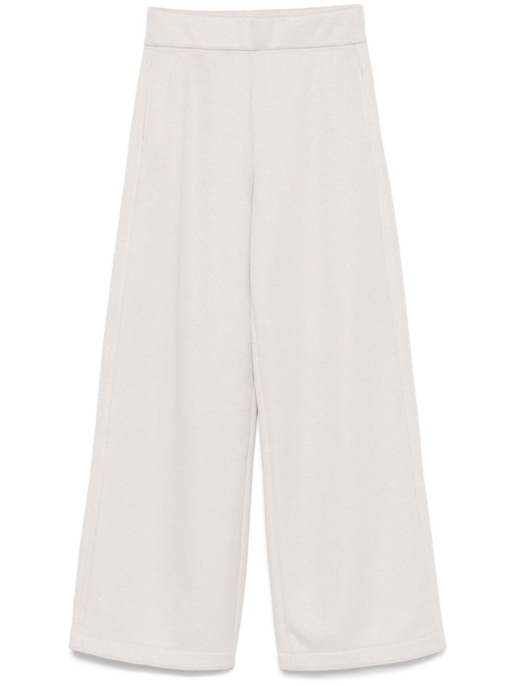MAX MARA- Cotton Blend Wide-leg Trousers