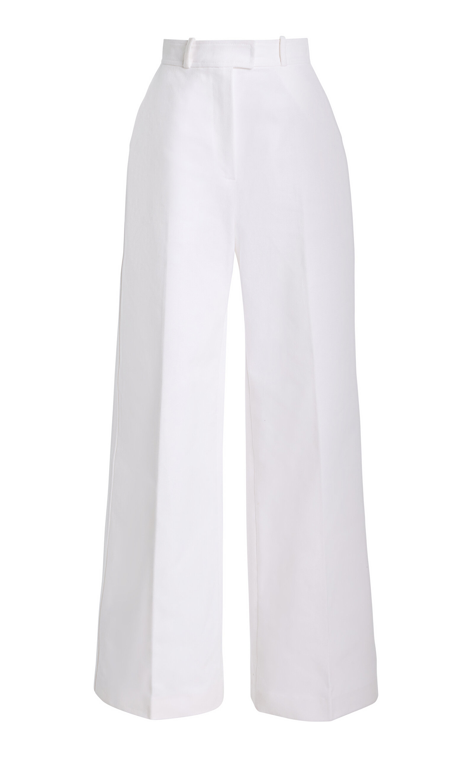 Martin Grant - Wide-Leg Cotton Pants - White - FR 42 - Moda Operandi