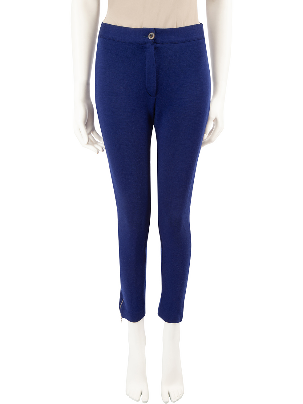 Missoni Blue Knitted Skinny Trousers