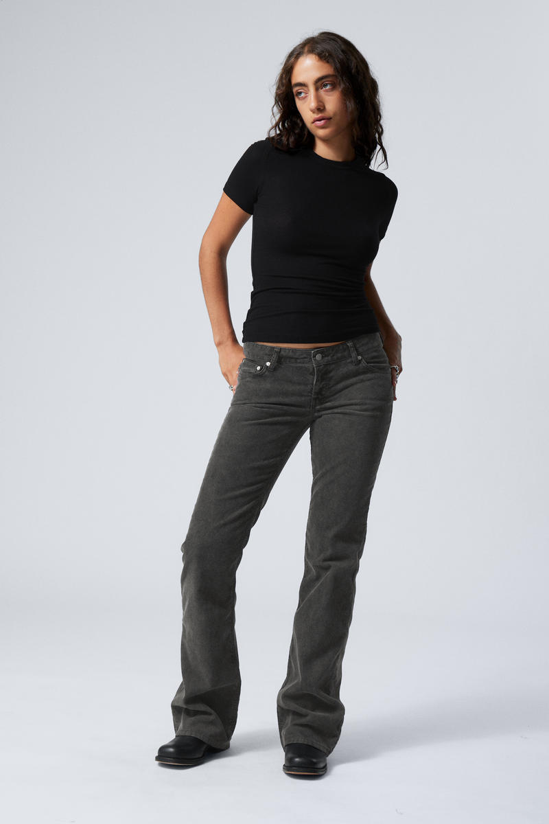 Nova Low Slim Bootcut Cord Trousers