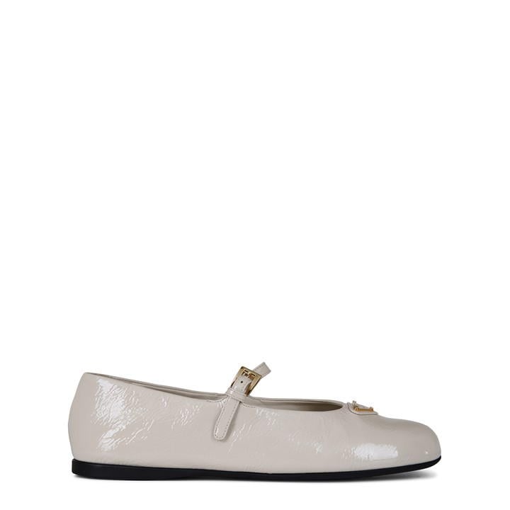 PRADA Naplak Ballet Flats - White