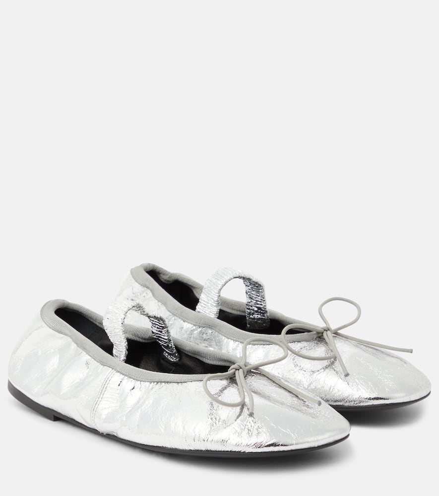 Proenza Schouler Metallic leather ballet flats