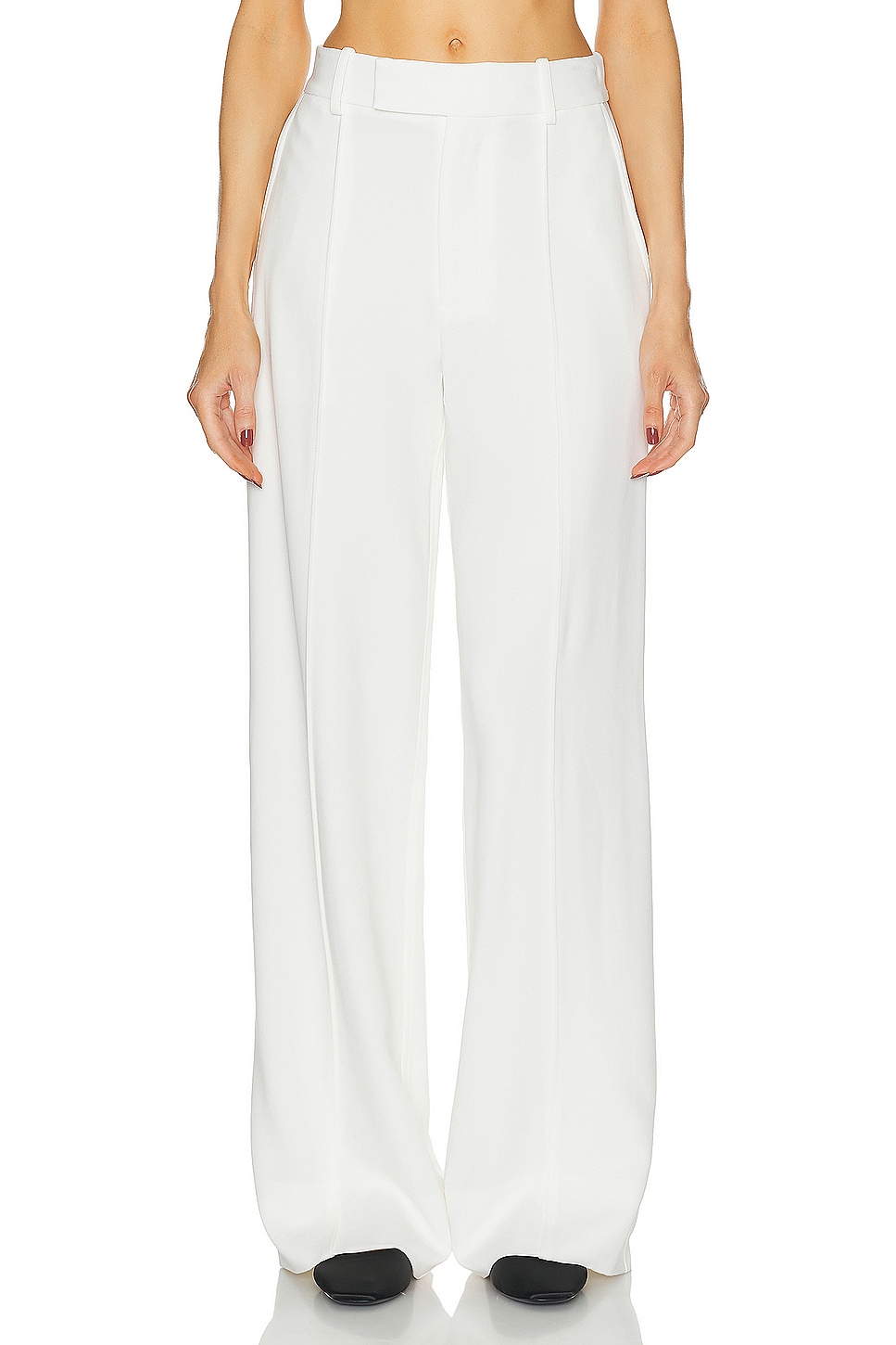 Proenza Schouler Weyes Bootcut Pant in White - White. Size 6 (also in ).