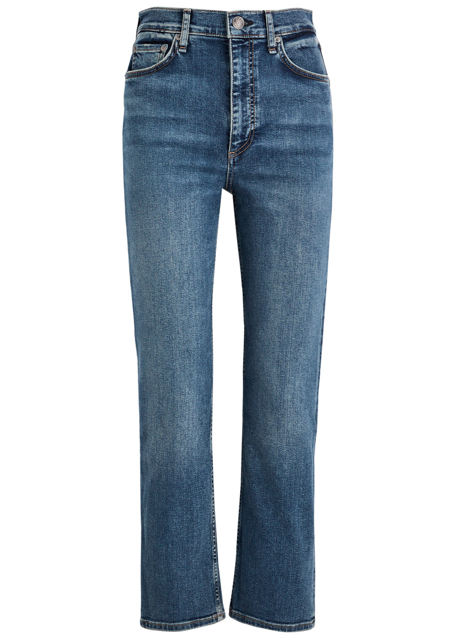 Rag & Bone Miramar Sofie Wide-leg Chambrey Trousers - Blue - 25 (W25 / UK6 /xS)