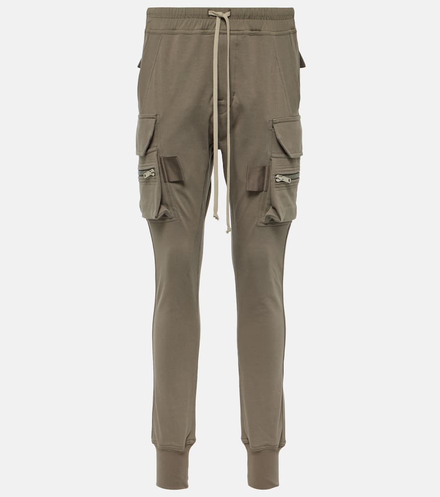 Rick Owens High-rise cotton skinny cargo pants