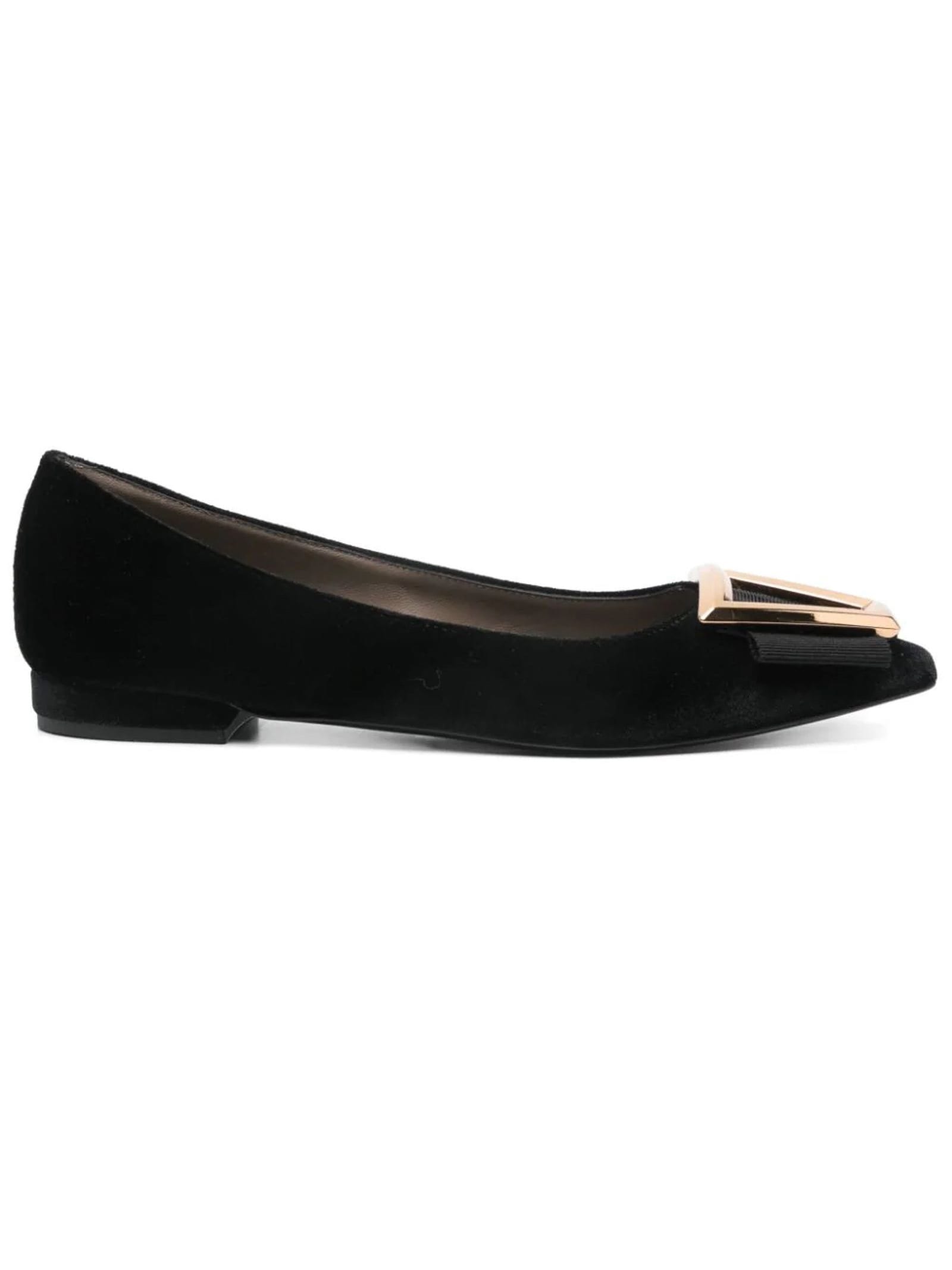 Roberto Festa Black Velvet Kenda Ballet Flats