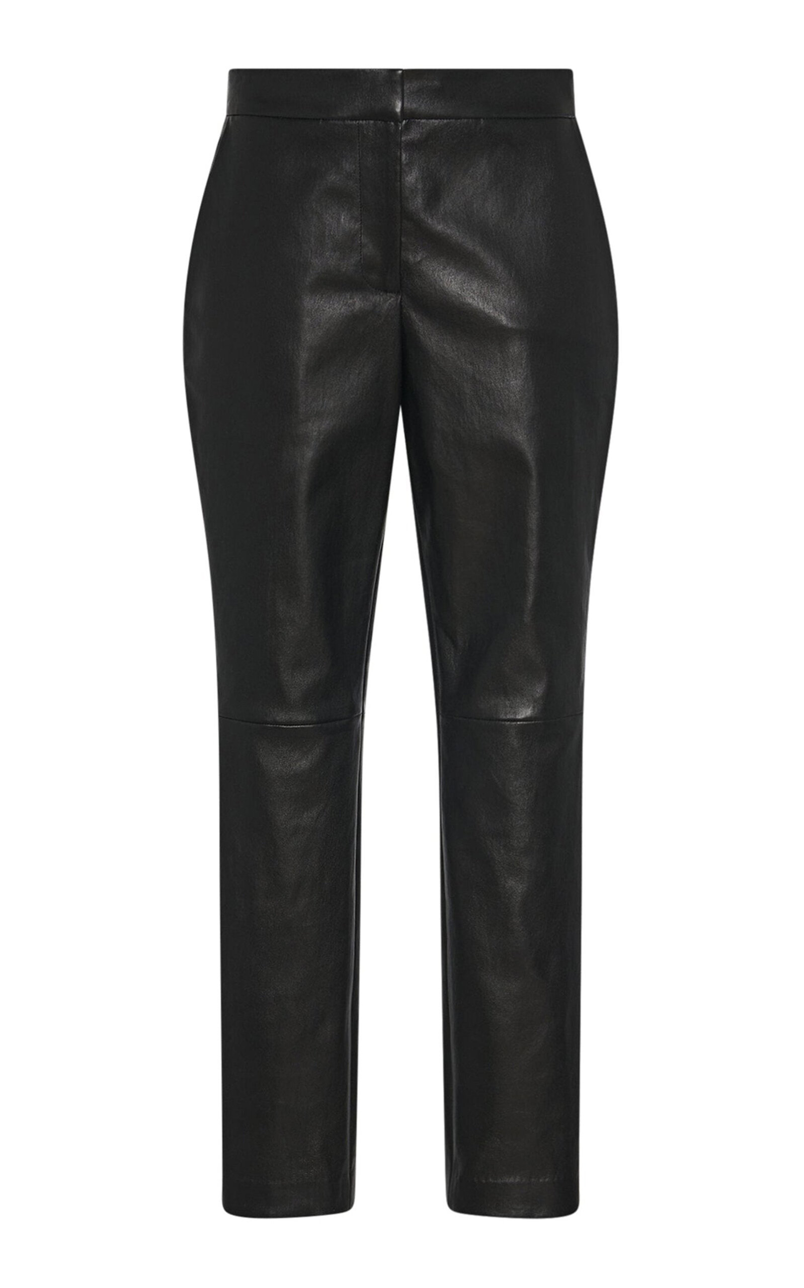 Rosetta Getty - Leather Cropped Skinny Pants - Black - US 0 - Moda Operandi